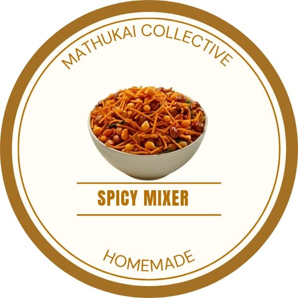 Spicy mixer label, Mathukai Collective
